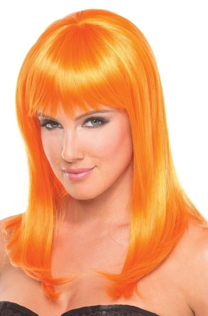 Перука з чубчиком Hollywood Wig, Помаранчевий, 33 см