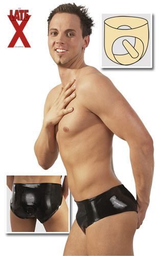 Латексні труси з анальною стимуляцією Peni Pants M / L