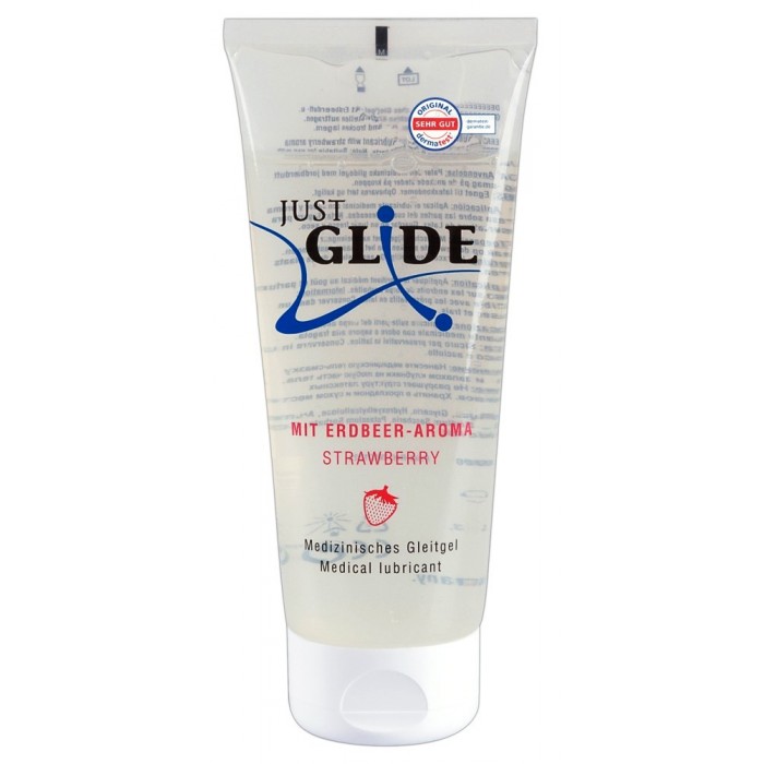 Лубрикант-Just Glide Strawberry, 200 мл