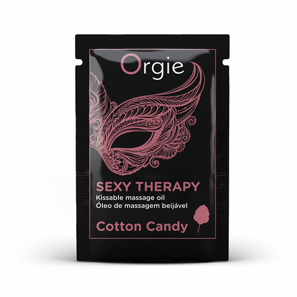 Пробник їстівне масажне масло Orgie Sexy Therapy Cotton Candy зігріваюче, 2 мл