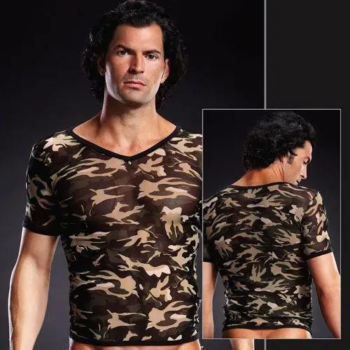 Камуфляжна футболка Pro-Mesh V-Neck Tee Camouflage S/M