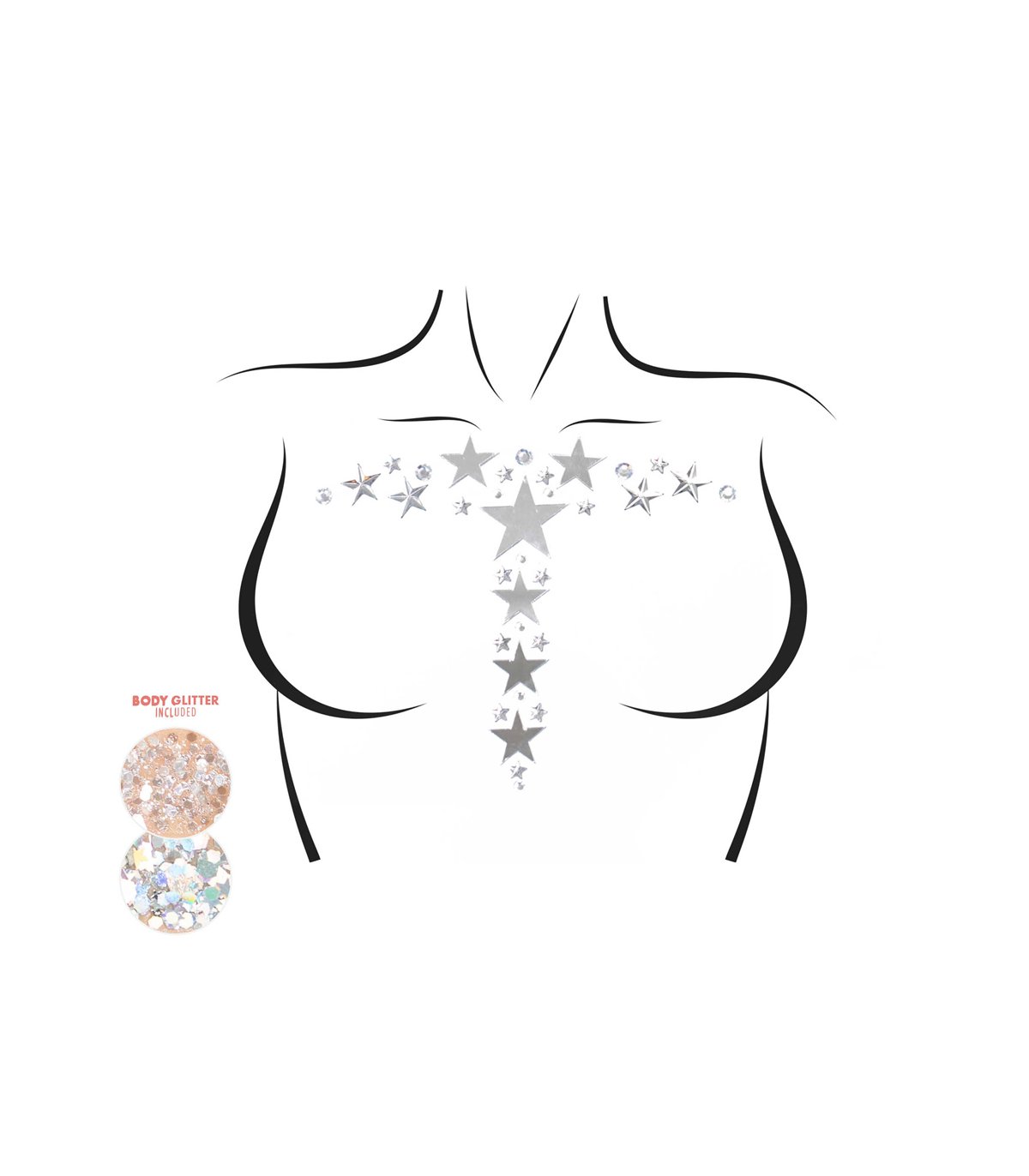 Наклейка для тіла Leg Avenue Kismet Body jewels sticker