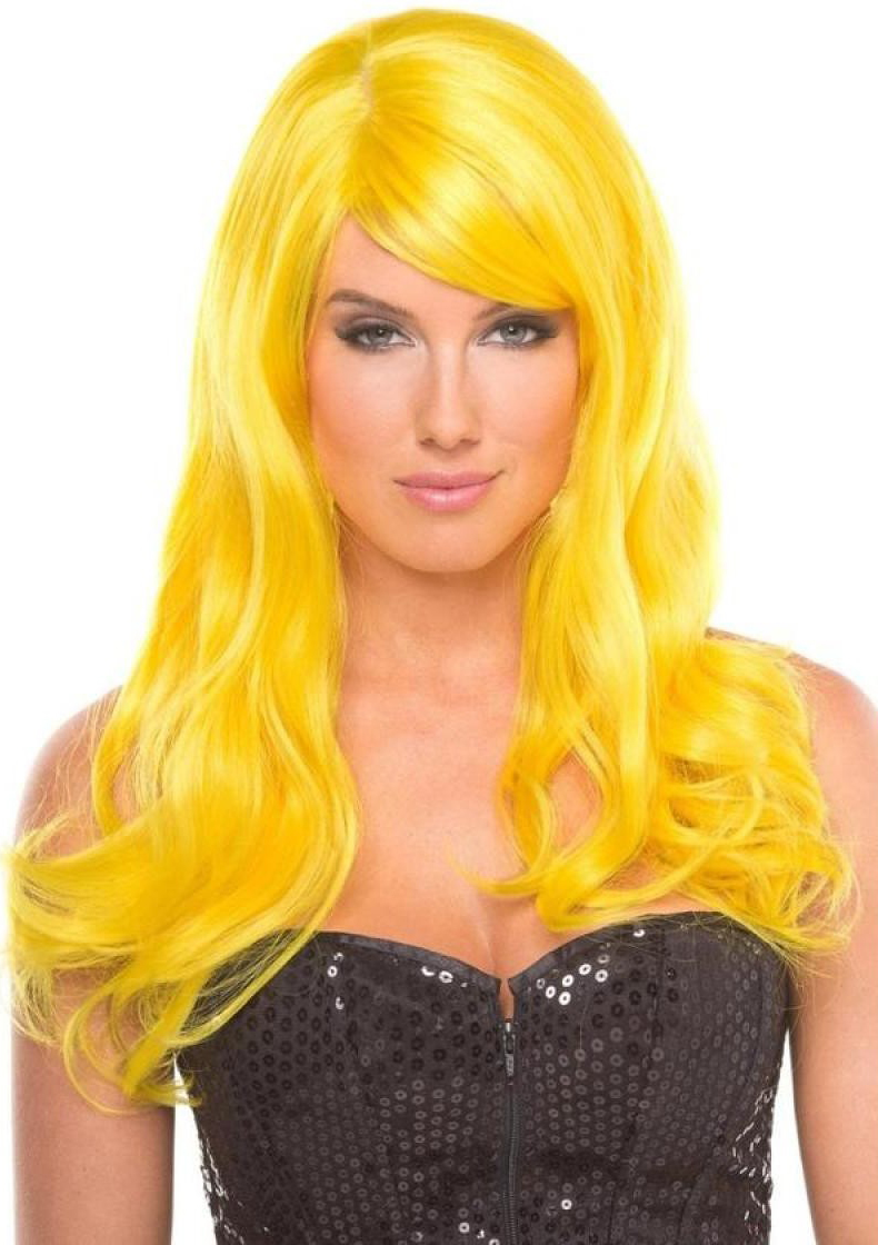 Перука з чубчиком Burlesque Wig, жовтий