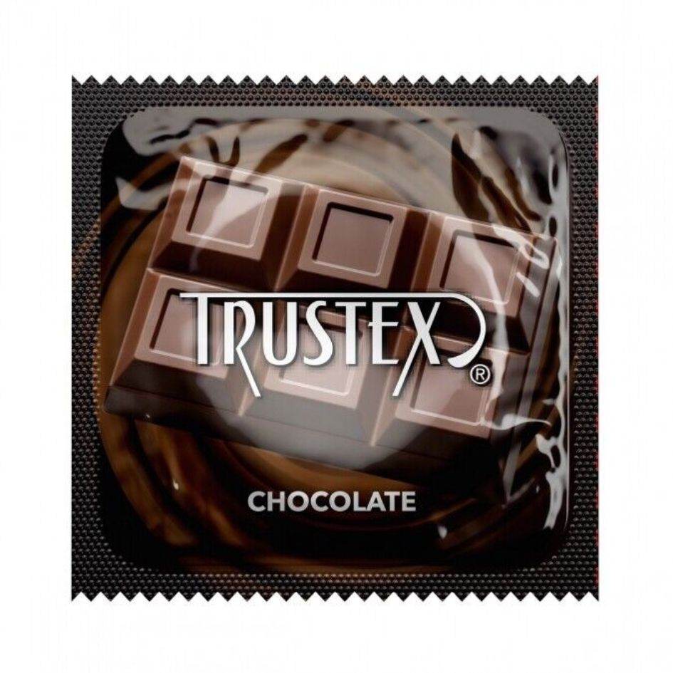 Презерватив Trustex Chocolate Lubricated з ароматом і смаком шоколаду, 1 шт