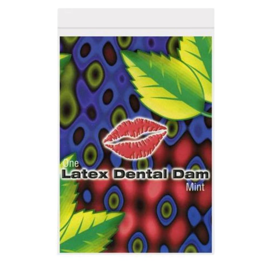 Серветка для кунілінгусу латексна Mint Latex Dental Dams для орального сексу, 1 шт