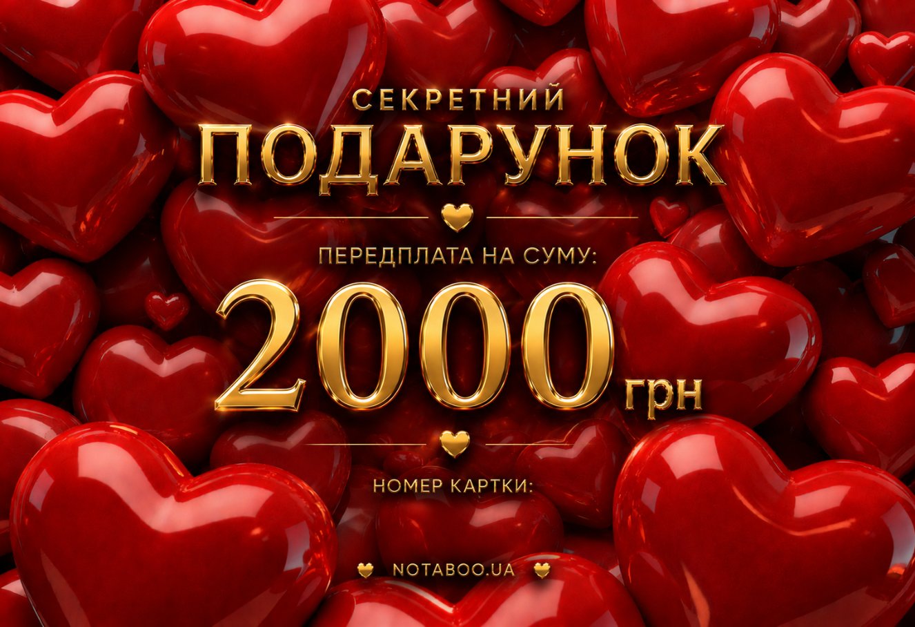 Електронна подарункова картка, 2000 грн
