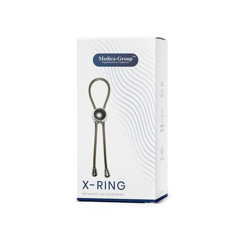 Ерекційне ласо X-Ring Medica, силіконове, чорне