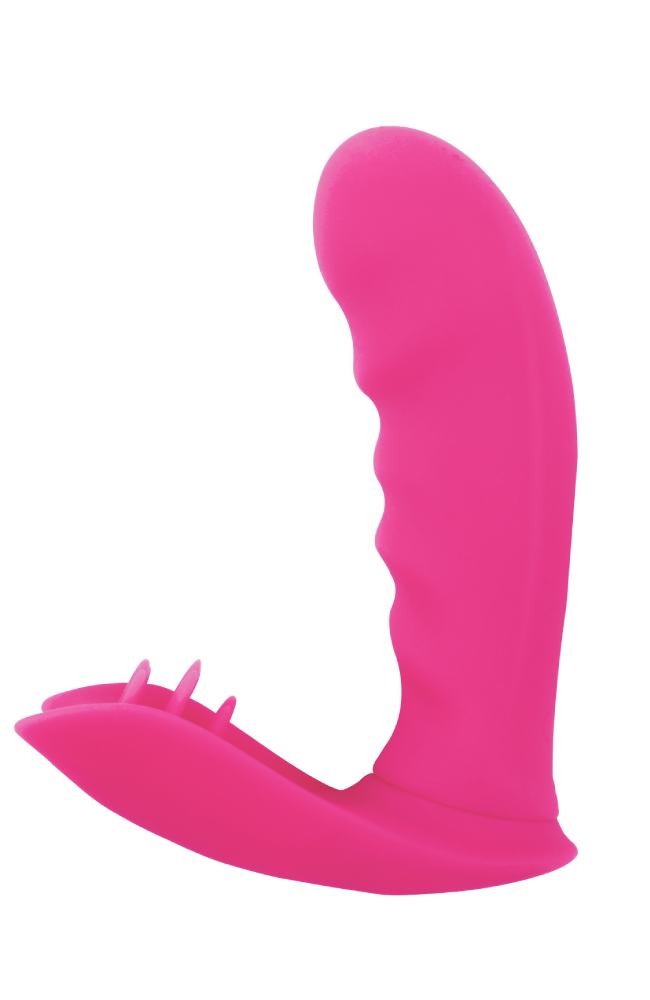 Вібратор із кліторальною стимуляцією Chisa Intimate Melody, силіконовий, рожевий, 11.9 х 3.2 см