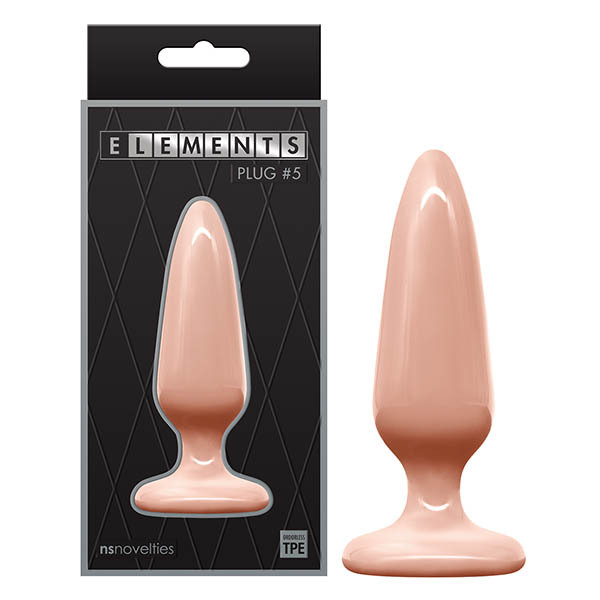 Анальна пробка NS Novelties, бежева, 8.4 х 2.8 см