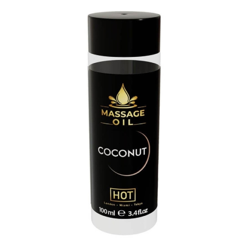 Масажна олійка HOT Massage Oil Coconut з ароматом кокоса, 100 мл
