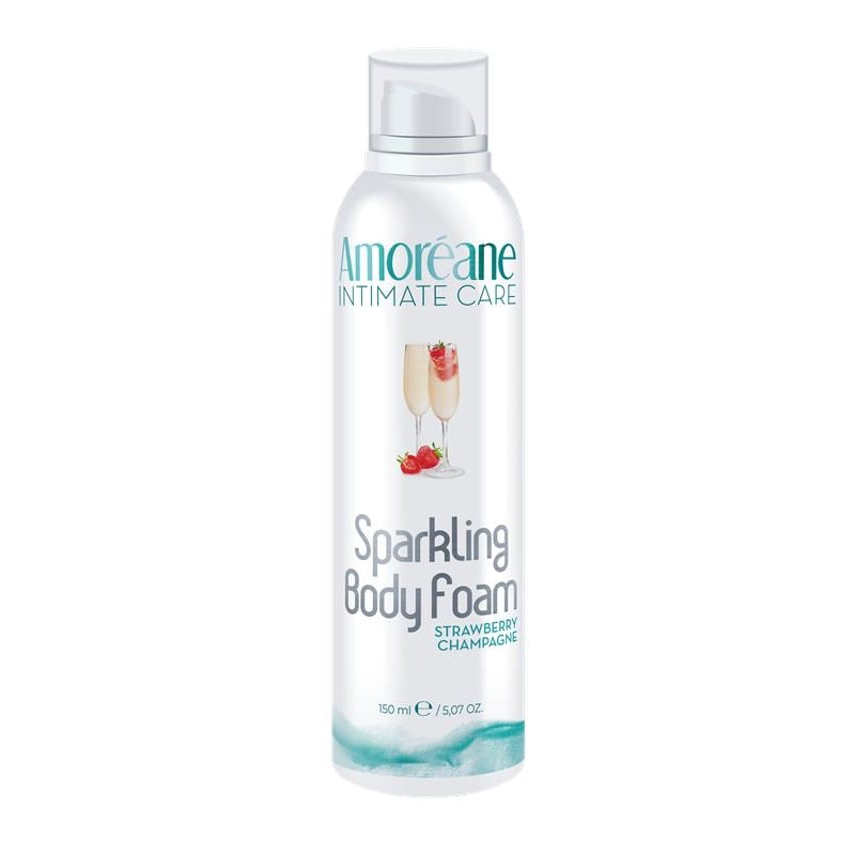 Пінка для тіла Amoreane Sparkling Body Foam з ароматом полуниці та шампанського, 150 мл