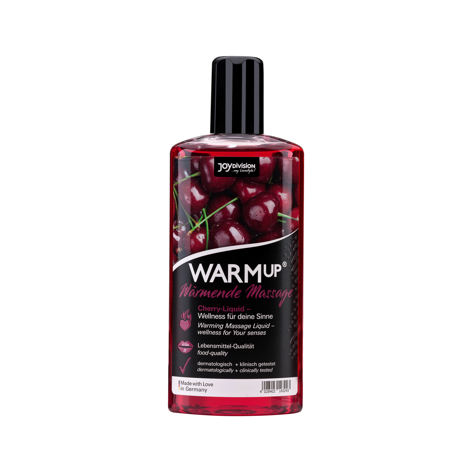 Масажне масло c розігрівом їстівне WARMup Cherry, 150 ml
