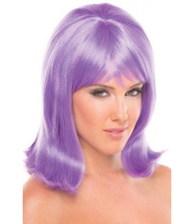Перука з чубчиком Doll Wig середньої довжини, ліловий