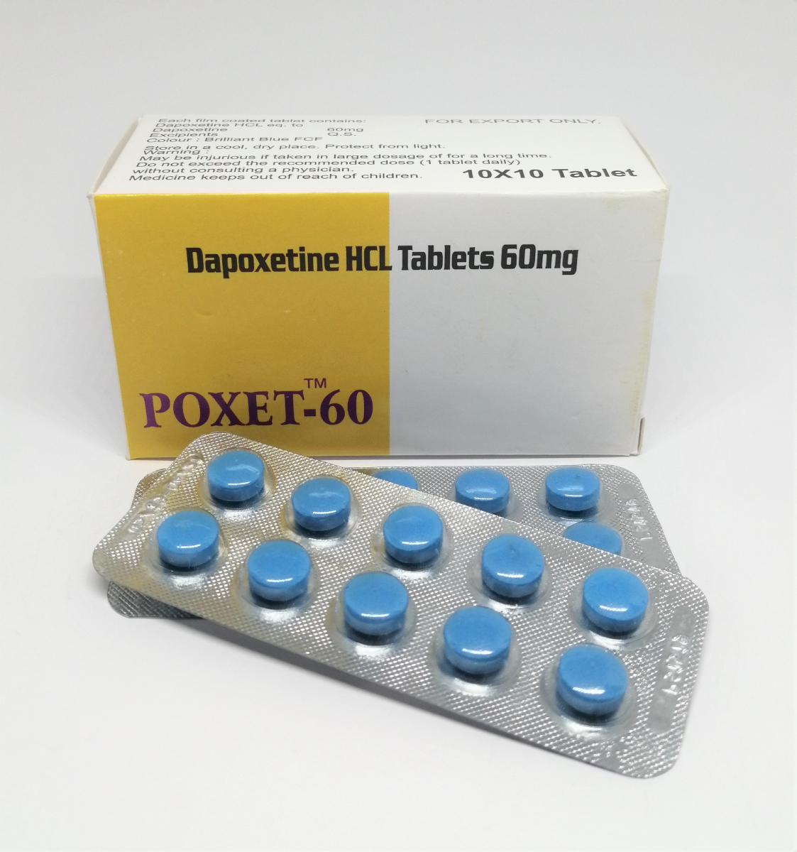 Збудник чоловічий Poxet-60 для продовження статевого акту, 10 пігулок