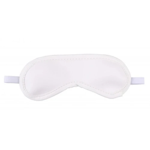 Маска із закритими очима Fetish Blindfold white satin біла