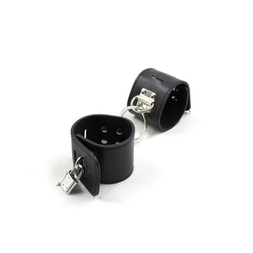 Наручники із замком на ключ Fetish Hasp-style wrist restraints чорні