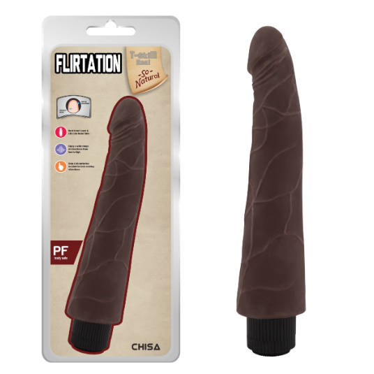 Вібратор реалістичний Chisa Flirtation з кібершкіри, 23 см х 4.5 см