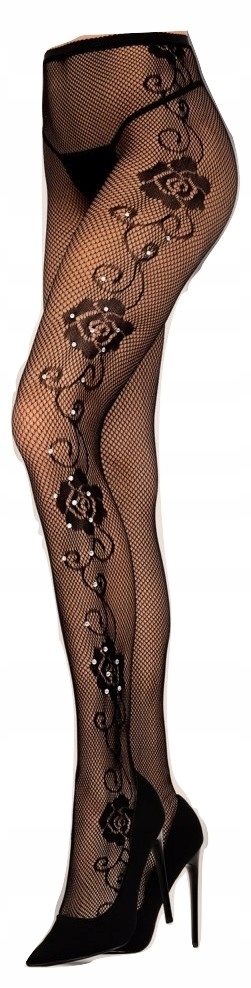 Еротичні колготки в сіточку з квітковим візерунком Livia Corsetti Marciane S-L ( One size)