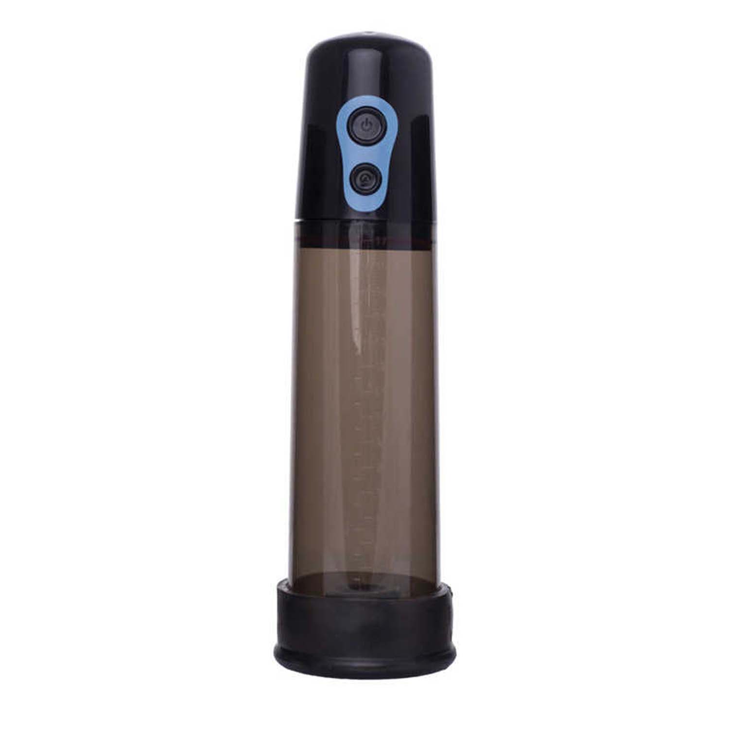 Мужская помпа - , Penis Pump, Silicone, Black, 18 cm