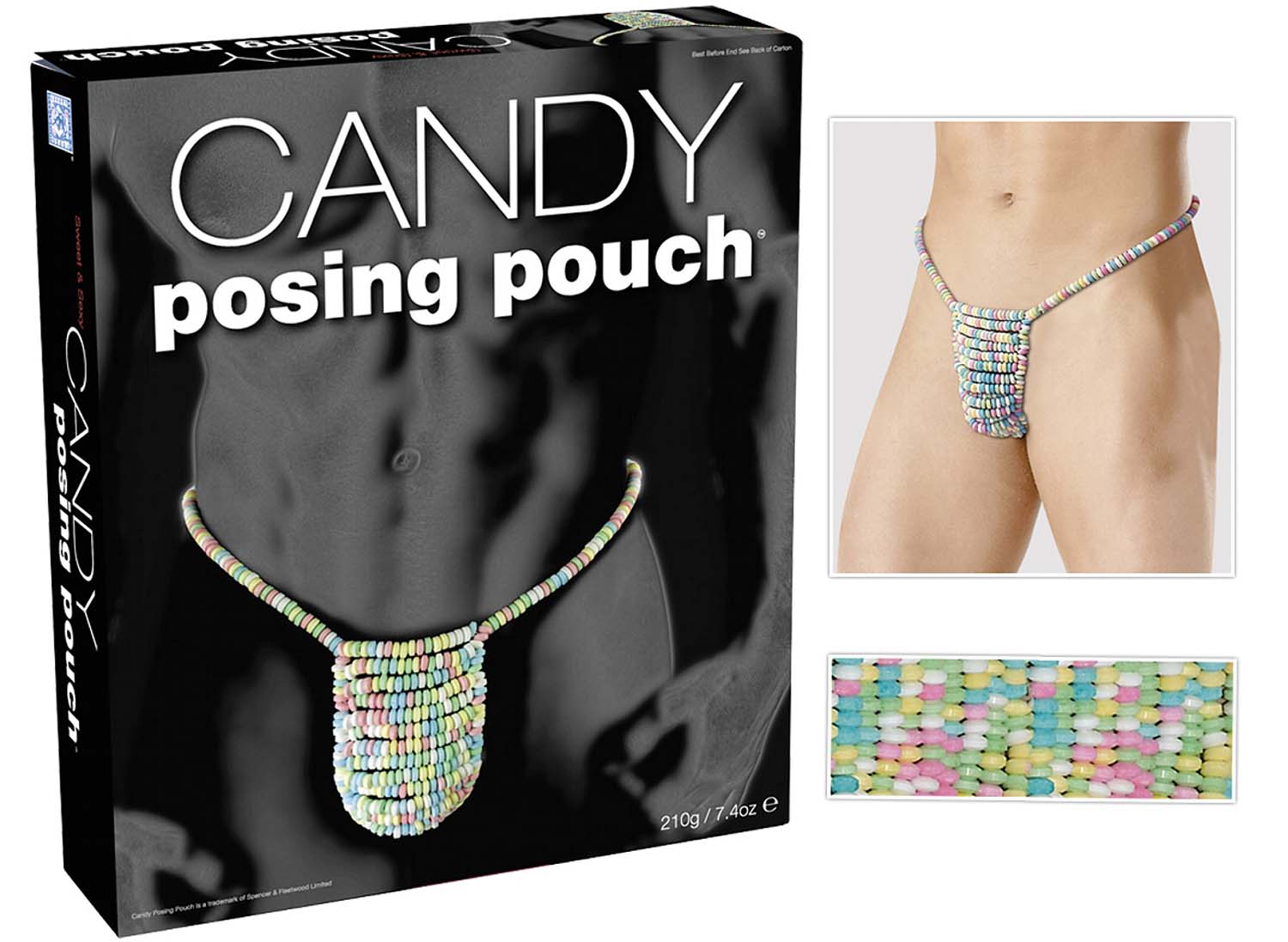 Еротичні їстівні стрінги чоловічі цукерки Candy String