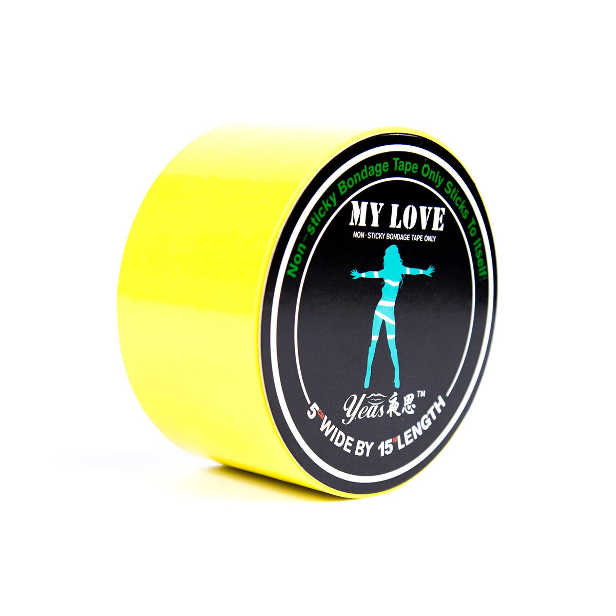 Бондажна стрічка My Love, жовта, 15 м