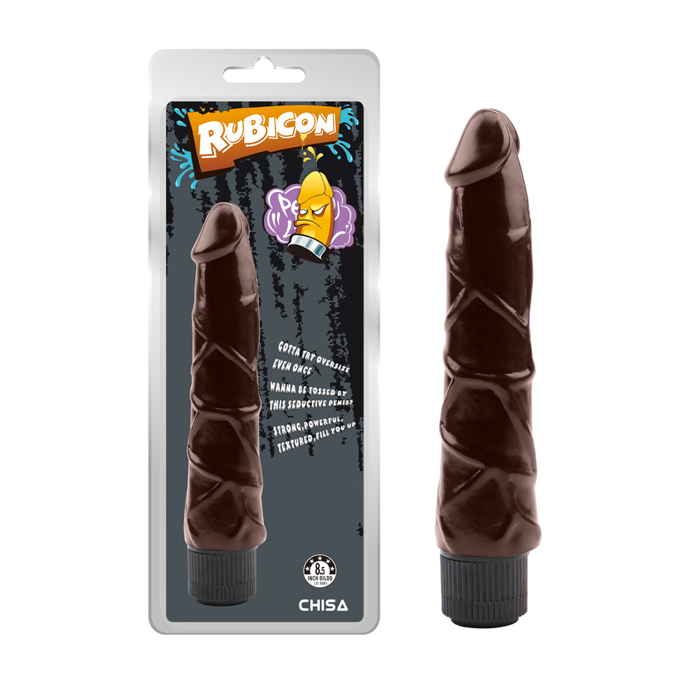 Вібратор реалістичний Rubicon, коричневий, 21.5 см