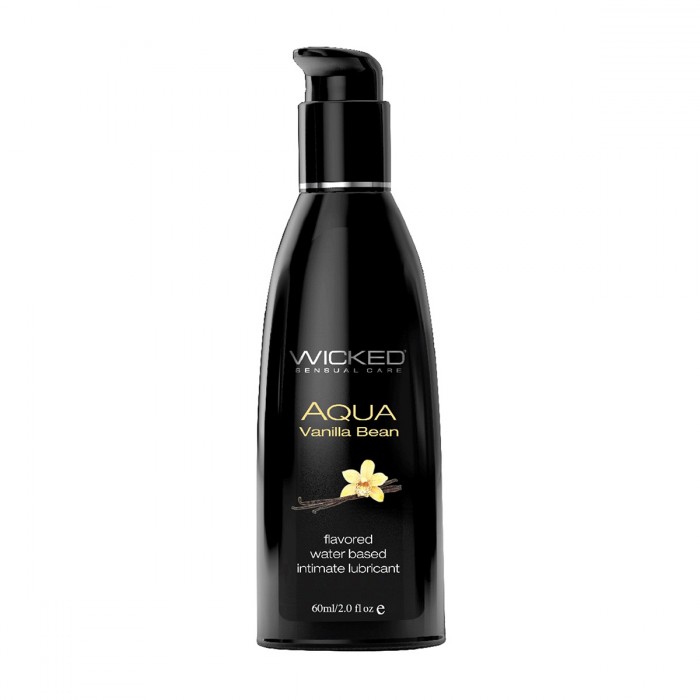 Їстівний лубрикант Wicked Sensual Care зі смаком ванілі, на водній основі, 60 мл
