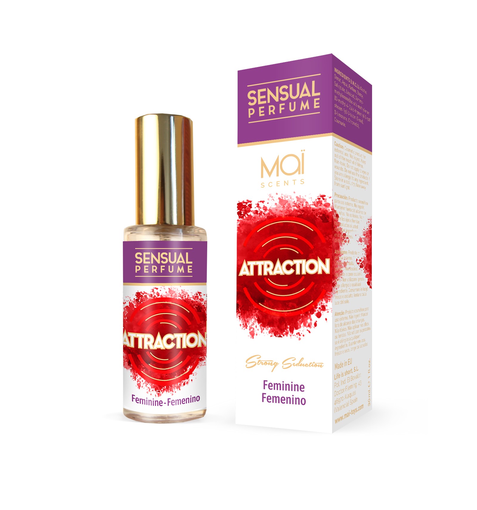 Духи з феромонами жіночі MAI PHERO PFEMININE Attractain, 30 мл