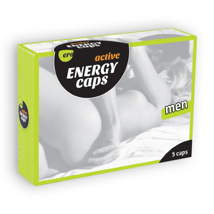 Капсули для чоловіків HOT ERO Energy Caps збуджуючі, 5 шт