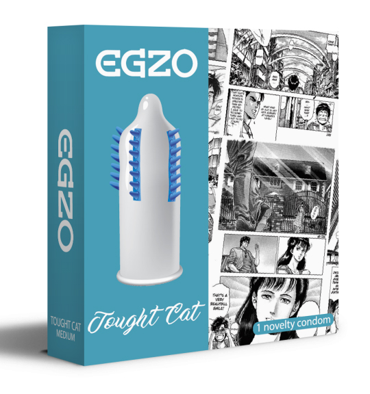 Насадка на член одноразовая EGZO Cocky Friend Blue CF05