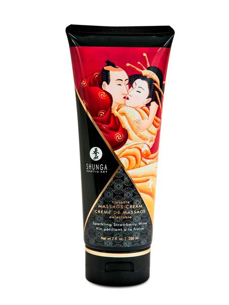 Масажний крем Shunga Strawberry Wine 200 ml