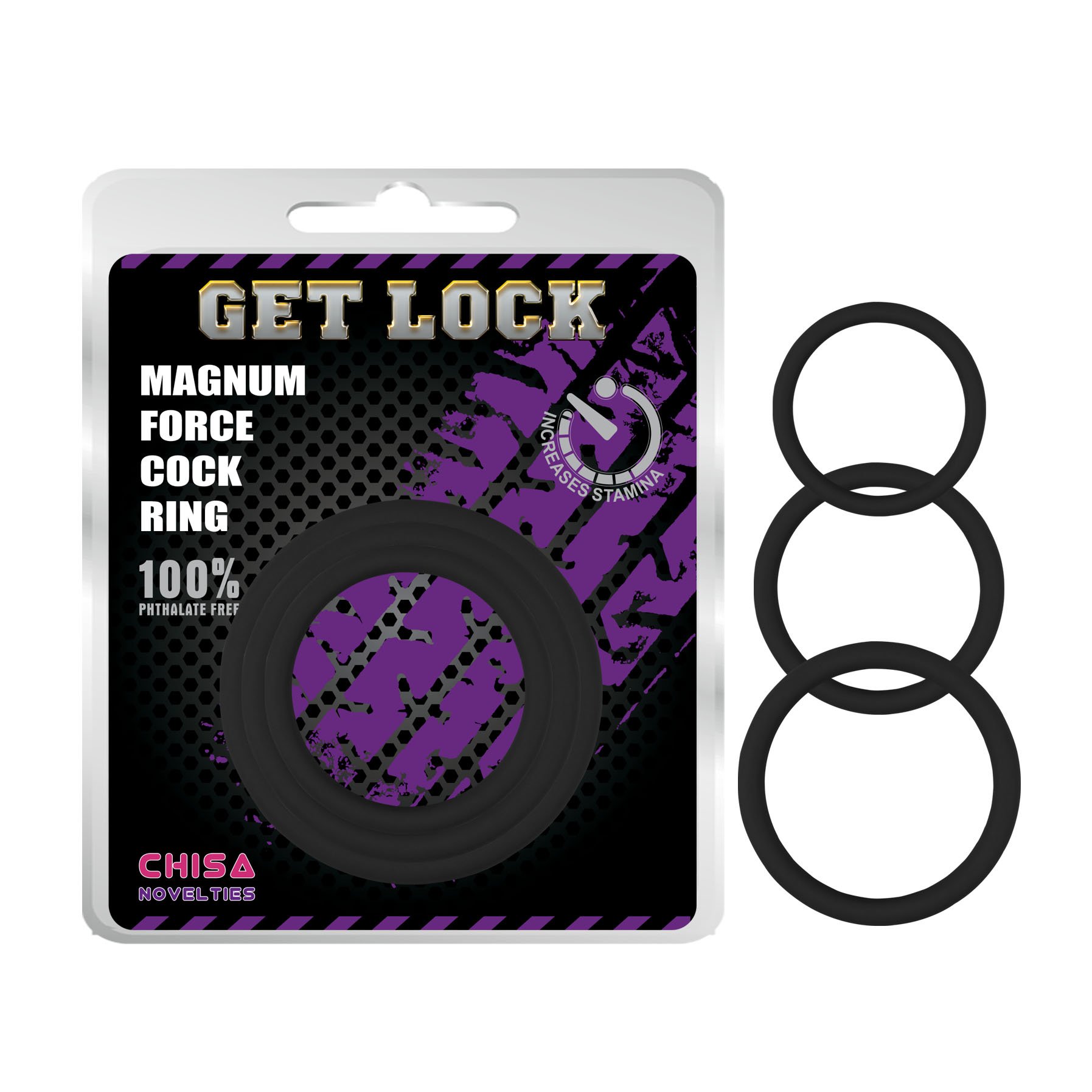 Набір ерекційних кілець Get Lock з різним діаметром