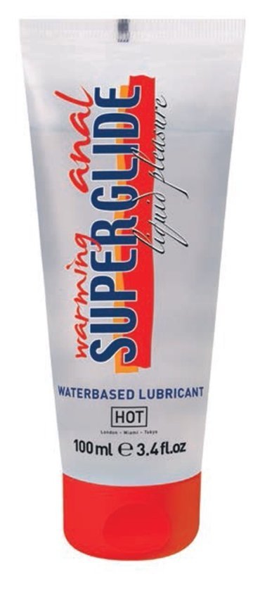 Анальний лубрикант HOT Superglide з розігріваючим ефектом, 100 мл