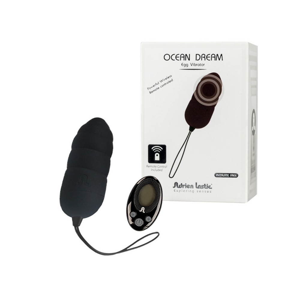 Віброяйцо Adrien Lastic Ocean Dream Black з пультом LRS