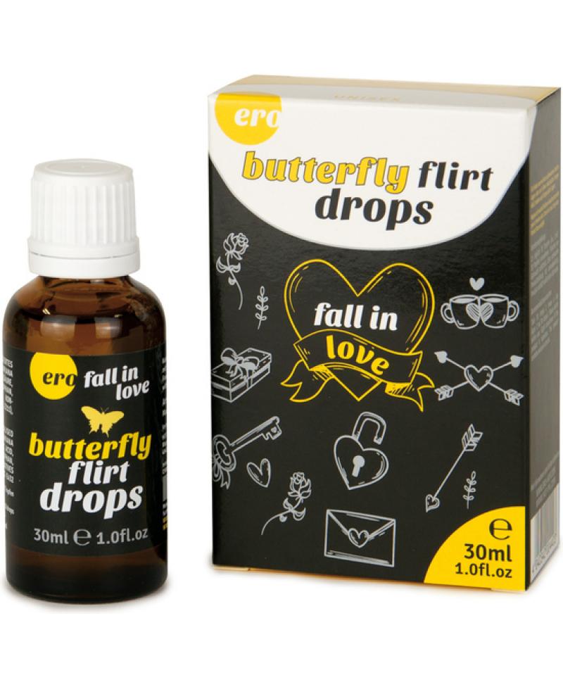 Збуджуючі краплі HOT Butterfly Flirt Drops для двох, 30 мл